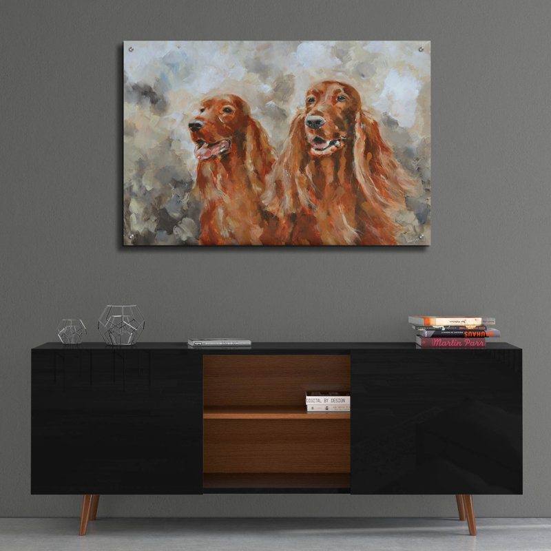 "Deux Irlandais" par Solveiga, H 24 po x l 36 po x P 0,2 po