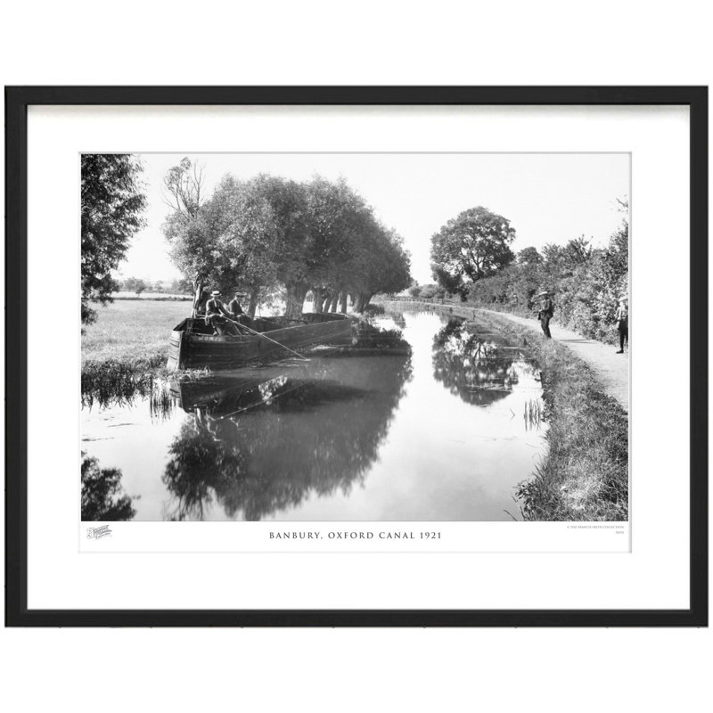 Banbury, Oxford Canal 1921 by Francis Frith - Single Picture Frame Print, 45cm H x 60cm W x 2.3cm D