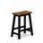 4 Piece Dining Table Set Includes a Rectangular Dining Room Table and 2 Stools with a Bench, Black & Cherry-906948271-906948176-906948177
