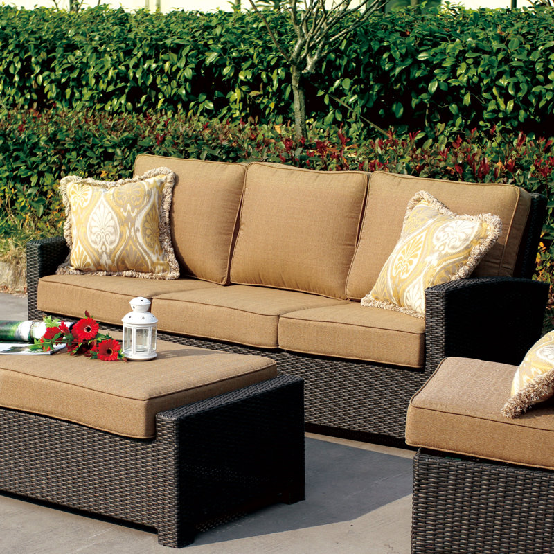 Canapé de patio avec coussin Leonore, Sésame