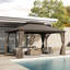Pavillon de jardin d'extérieur en acier galvanisé avec double toit-106495718-106495719