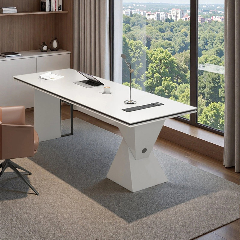 Bureau de style moderne, H 29,53 po x l 55,12 po x P 23,62 po