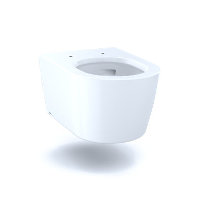 TOTO® RP Wall-Hung Contemporary D-Shape Dual Flush 1.28 and 0.9 GPF Toilet with CEFIONTECT®, Cotton White