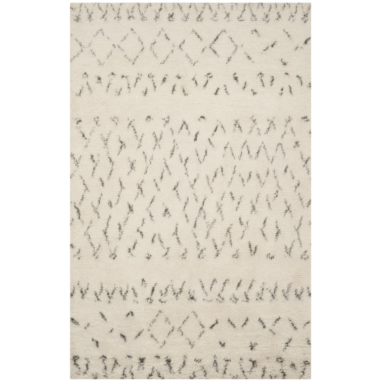 Jakes Geometric Wool Hand Woven Area Rug