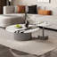 Table basse italienne simple ronde en marbre-104312833