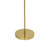 Tall Corner Floor Lamp For Living Room, Bedroom & Office Space Illumination, Spectra Floor Lamp - Gold Outer And White Inner 110~120V