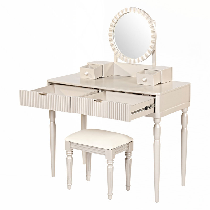 Luxury Stylish Dressing Table Set, Champagne