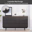 Ebern Designs Sideboard Anetha, 59" X 34" Large Buffet Anetha With Storage, Black Sideboard With 9 Drawers, Coffee Bar Anetha, Modern Entryway Storage For Living Room, Bedroom, Kitchen