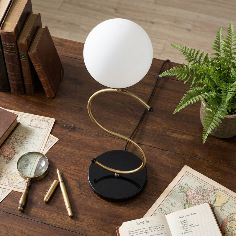 Lampe de table 19 po Althea, Blanc