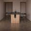 Bureau rectangulaire de style rétro-61847026
