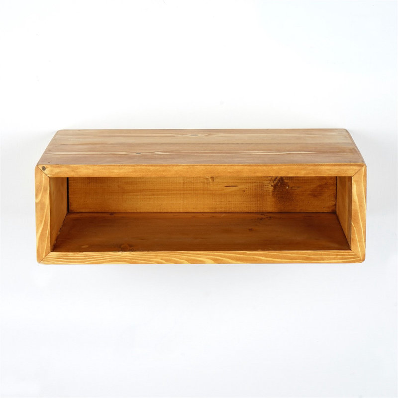 2 Piece Solid Wood Accent Shelf