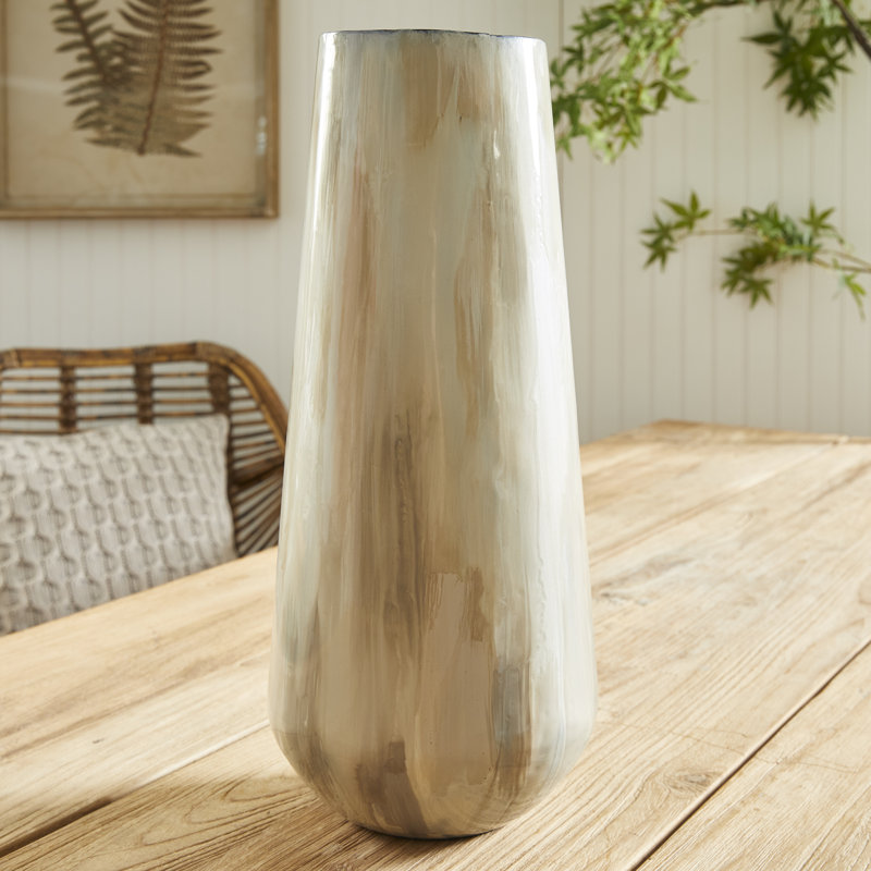 Almeta Metal Table Vase, 18" H x 8" W x 8" D