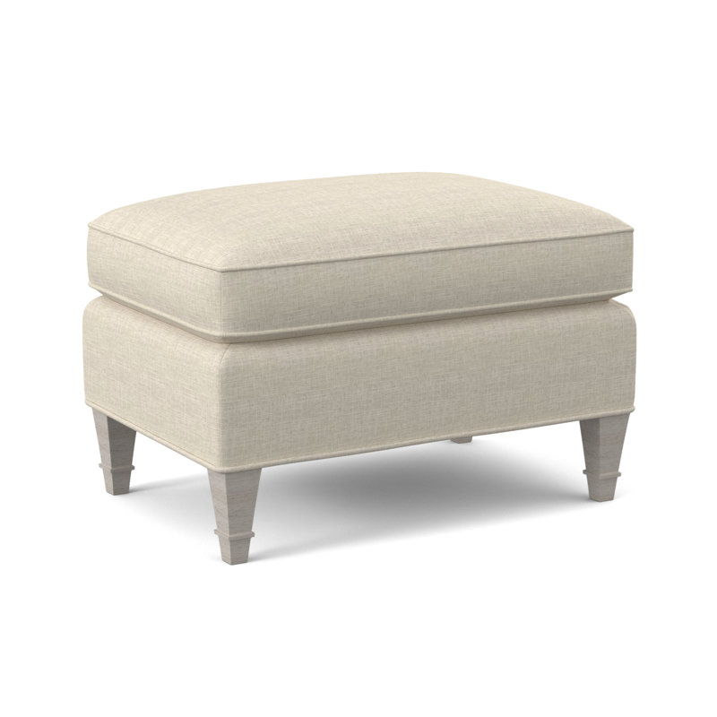 Everton Ottoman, Bisque, Elise Flax