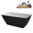 59" Streamline Soaking Freestanding Tub and Tray With Internal Drain-112235527
