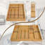 Bamboo Silverware Drawer Organizer Expandable Utensil Holder Cutlery Tray for Drawers