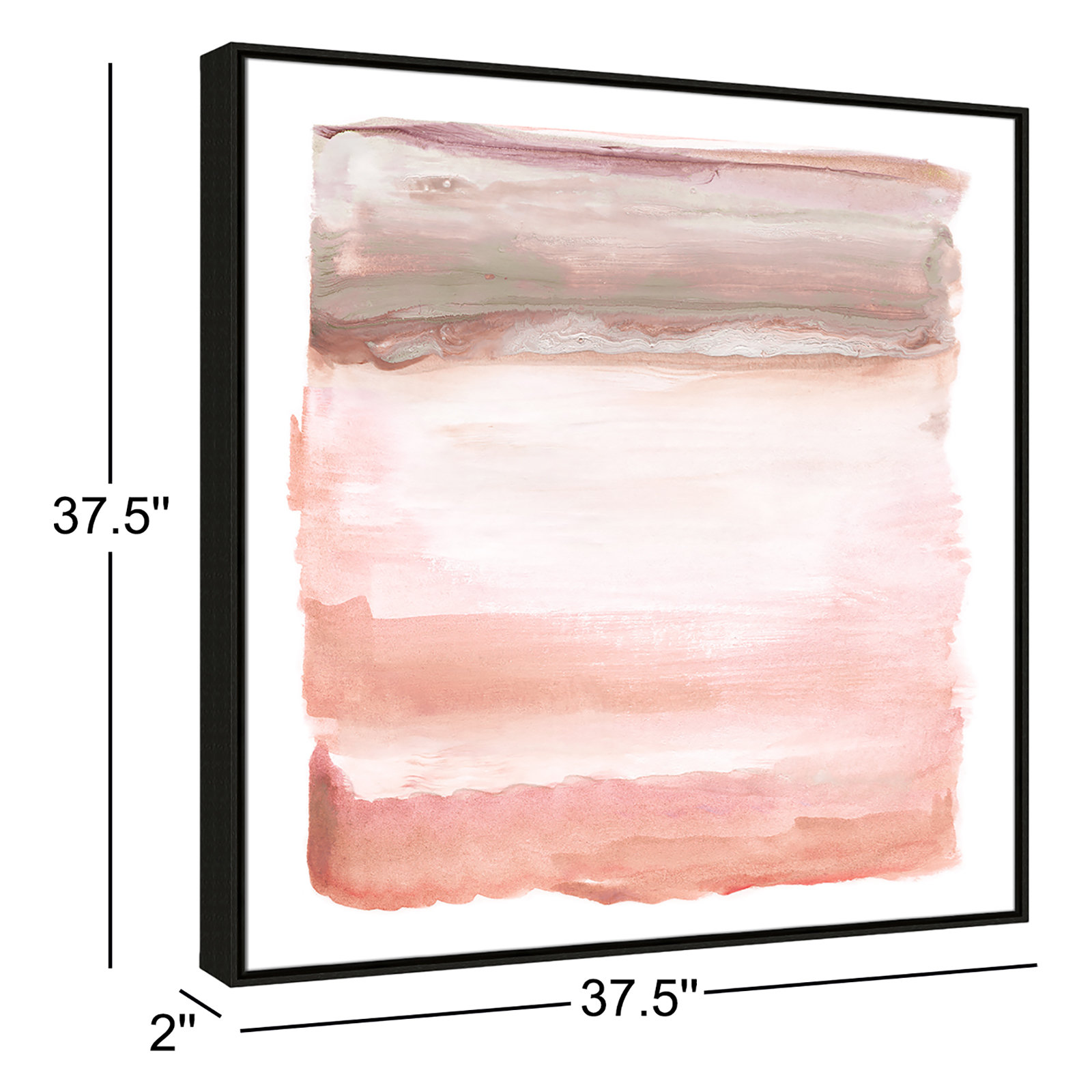 Lakeland "Boho Sky I" Print by Nan, 37.5" H x 37.5" W x 2" D, Black