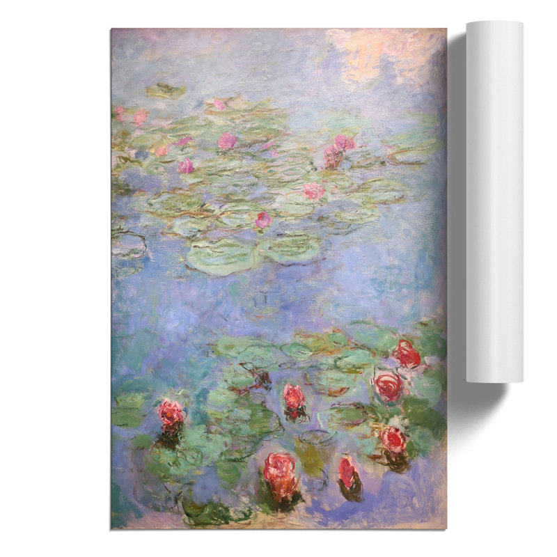 Water Lilies Lily Pond by Claude Monet - Frameless Print, 59cm H x 42cm W x 0.1cm D