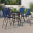 Outdoor Dining Set - 4-Person Bistro Set - Outdoor Bar Table with All-Weather Patio Stools-1194941080