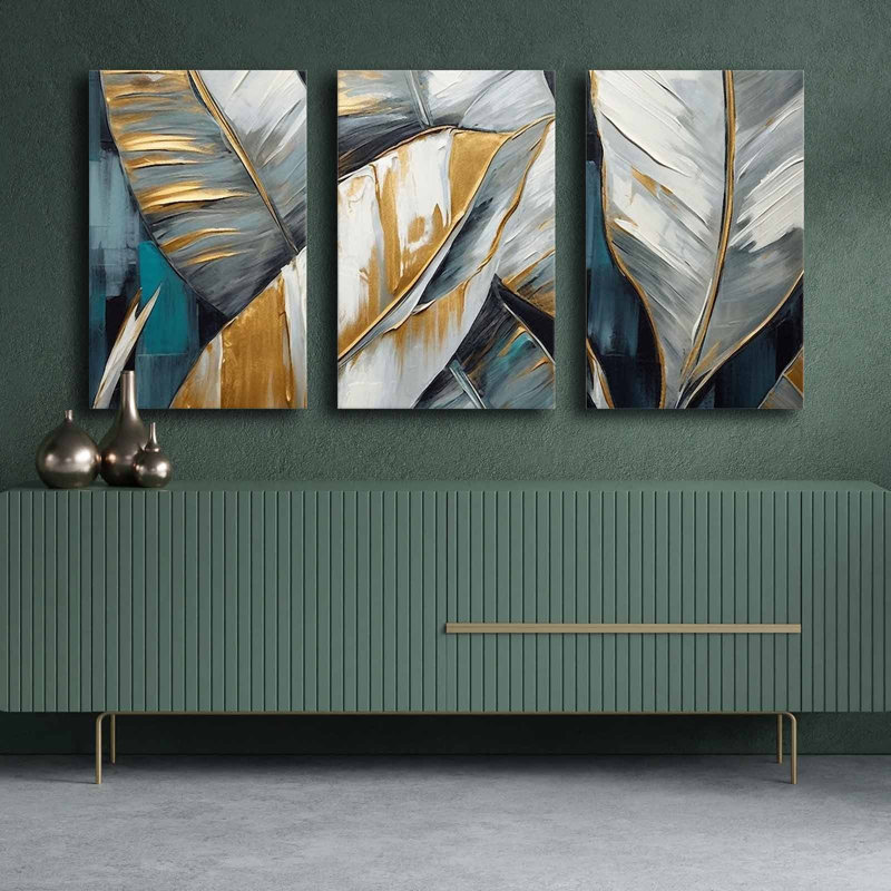 Peinture décorative sur toile (3 pièces)