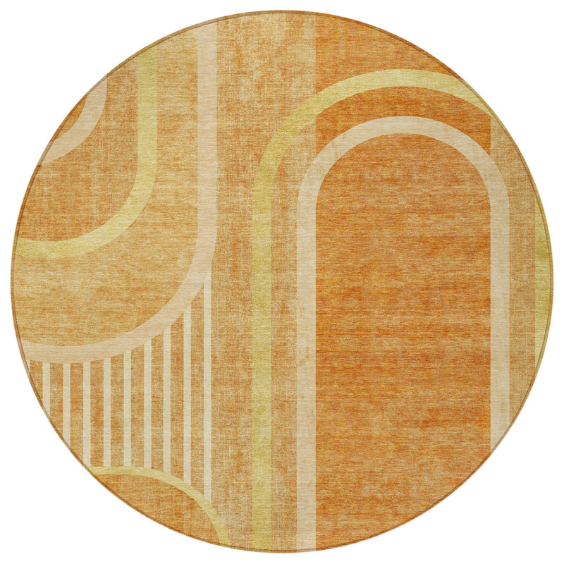 Tapis extérieur rond 8 po