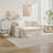 Farmhouse 15.7"W Tufted Linen Fabric Solid Wood Square Cocktail Ottoman (Set of 2)-114311986