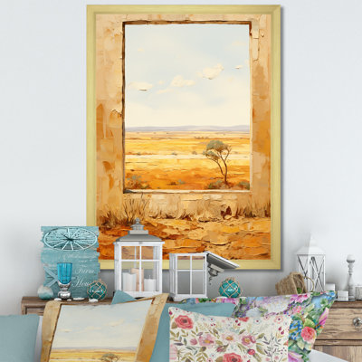 Été, pré, horizon, ferme, fenêtres II