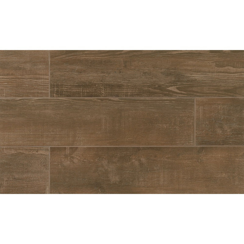 Hamptons 8" x 35" Porcelain Wood Look Tile, Rustic