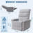Recliner Chair for Adults, Manual Fabric Recliner with Side Pocket, Adjustable Single Sofa with Ergonomic Back Support, for Living Room, Nursery, Bedroom-538185458