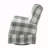 Rolled Arm Swivel Chair With Glider