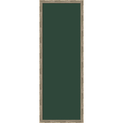 Tableau magnétique encadré en tissu, babillard vert forêt 14 x 38 pour l'organisation murale
