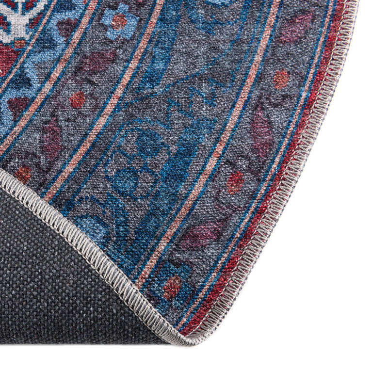 Guthridge Chenille Oriental Indoor Rug, Round 3'11"