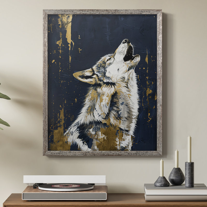 ANIMALS Series CXL III, reproduction d'art encadrée - bois massif