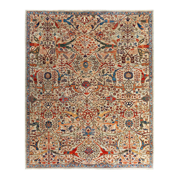 Solo Rugs Serapi One-of-a-Kind Hand-Knotted Area Rug - Light Gray, 8' 3 ...