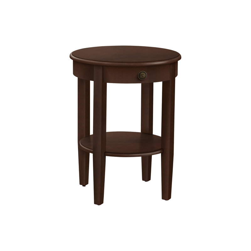 Allia Solid Wood End Table with Storage
