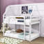 Lit superposé simple au dessus d'un lit simple pour enfants-119044488
