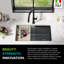 KRAUS Bellucci 30 in. Undermount Workstation Granite Kitchen Sink with Accessories-53212478