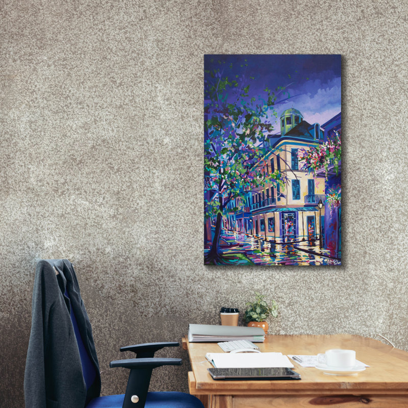  «Napoleon House Restaurant - New Orleans» par ADEL, art mural sur toile, 26 po x 40 po, H 40 po x l 26 po
