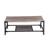 Davee Oak Colour Retangular Coffee Table with Shelf