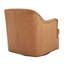 Fauteuil demi-tonneau pivotant en cuir véritable Fazio-1639651037
