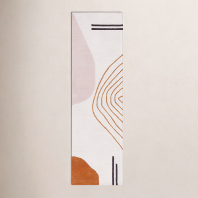 Felipe Ivory Rust Hand-Woven Abstract Wool Rug