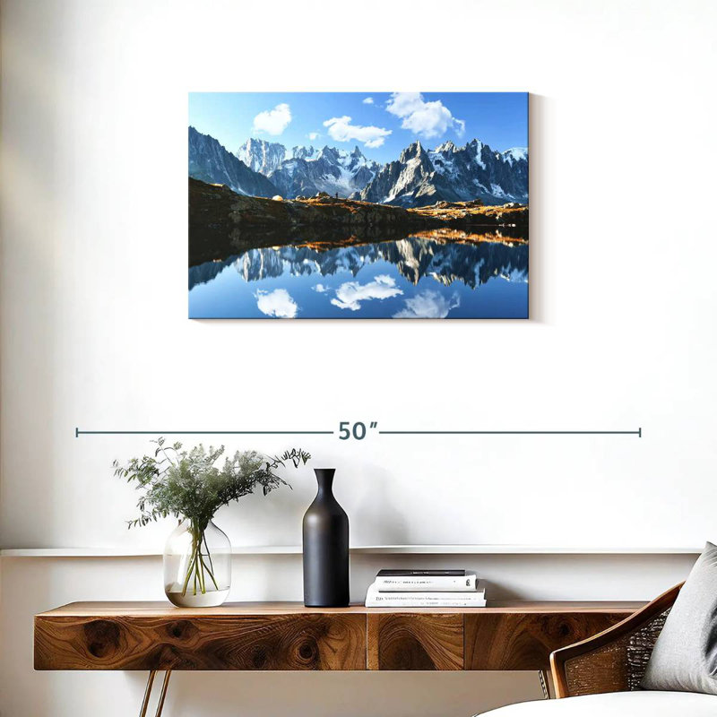 Alvord, Mont Blanc, lac du Massif, H 20 po x l 30 po