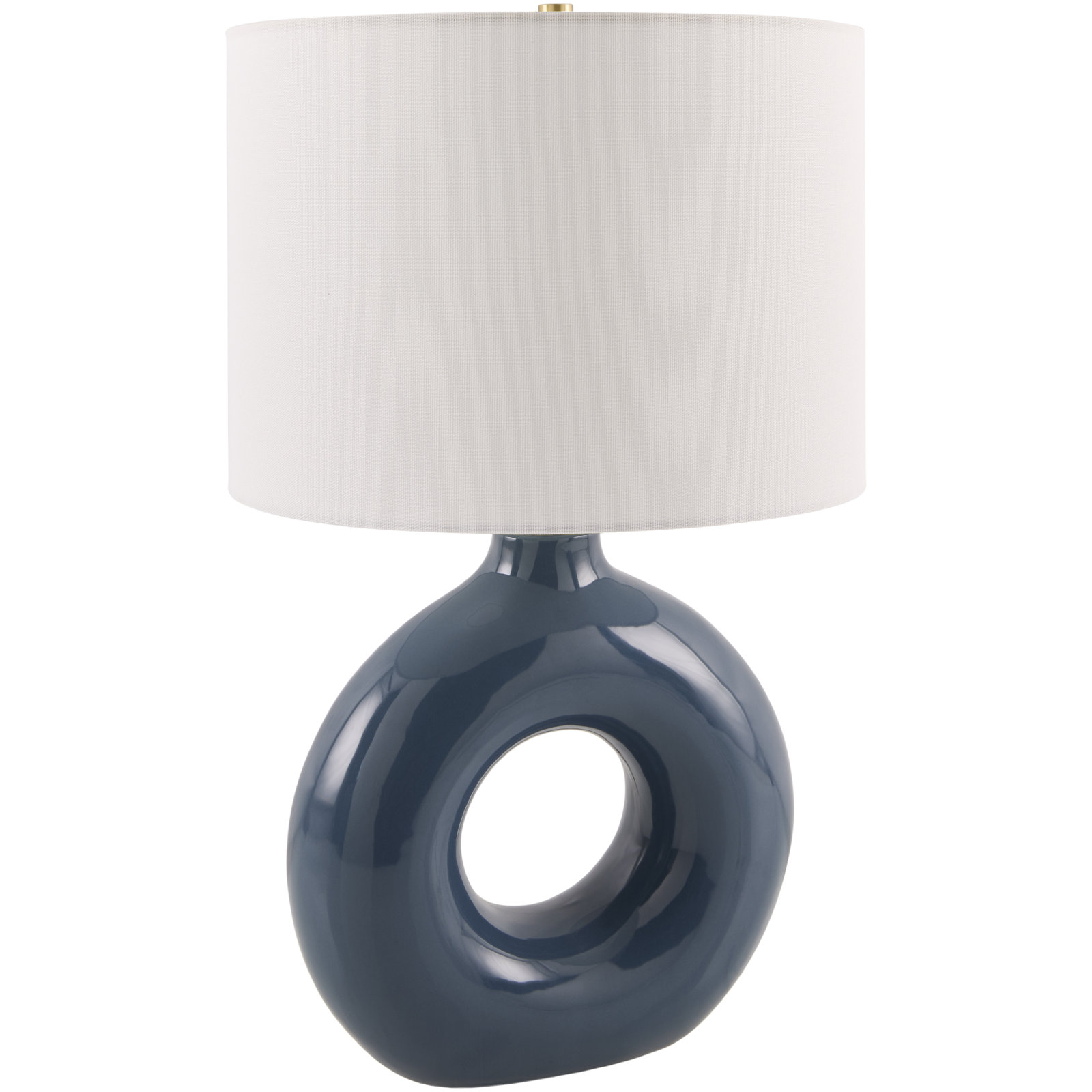 Roumel Ceramic Table Lamp, Blue