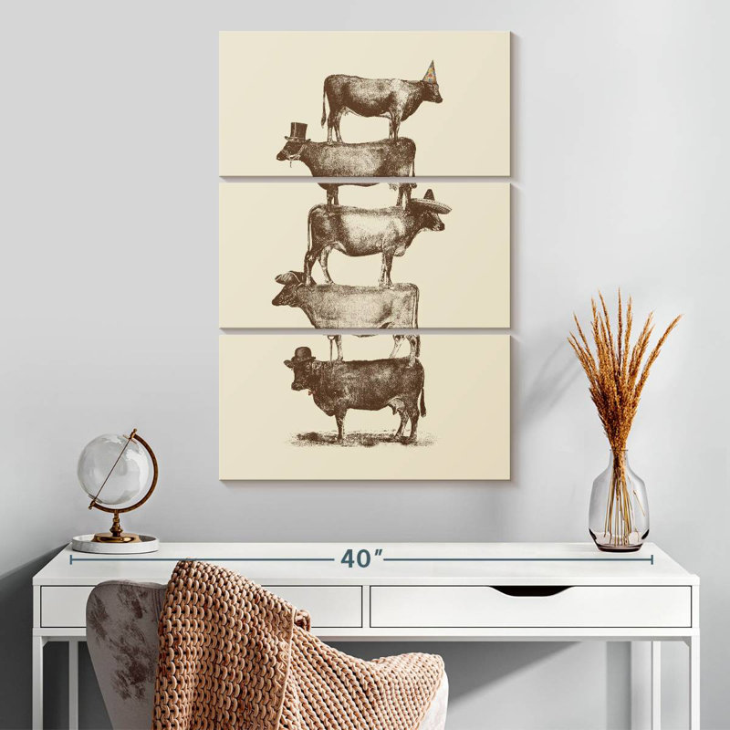 Ketti Cow Cow Nuts, 32" H x 20" W