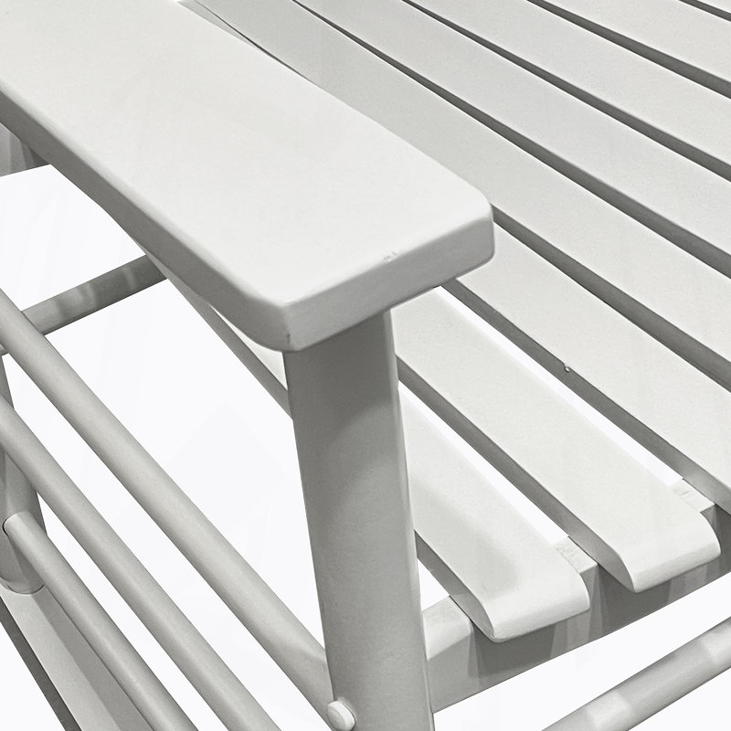 Chaise berçante balcon porche adulte, Blanc