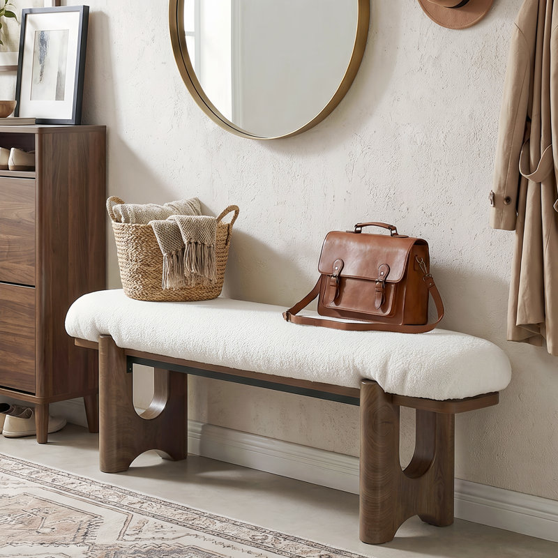 Banc d'appoint en bois 64 po pour entrée