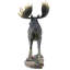 Grande statue d'orignal majestueux