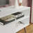 Modern TV Stand with 1 Door and 4 Shelves with Cable Management-106743924