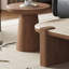 Table basse rectangulaire en bois manufacturé en noyer