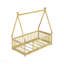 Lit simple, plancher en forme de tente, tipi avec garde-corps, lattes-1032649649