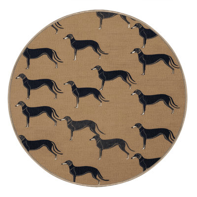 Washable Italian Greyhound Dogs Area Rug